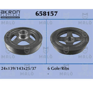 remenice, klikovy hridel AKRON-MALÒ 658157