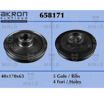 remenice, klikovy hridel AKRON-MALÒ 658171