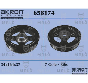 remenice, klikovy hridel AKRON-MALÒ 658174