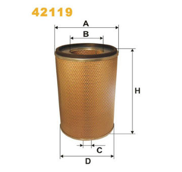 Vzduchový filtr WIX FILTERS 42119