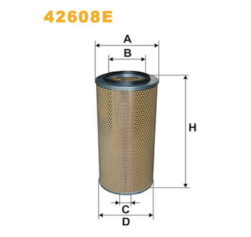 Vzduchový filtr WIX FILTERS 42608E