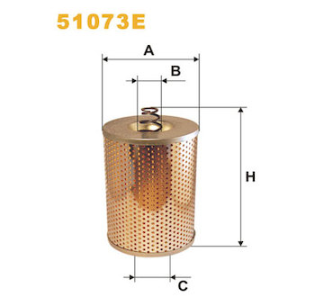 Filtr, pracovní hydraulika WIX FILTERS 51073E