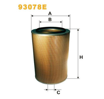 Vzduchový filtr WIX FILTERS 93078E