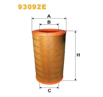 Vzduchový filtr WIX FILTERS 93092E