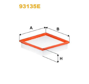 Filtr, vzduch v interiéru WIX FILTERS 93135E