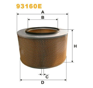 Vzduchový filtr WIX FILTERS 93160E