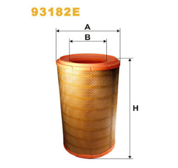 Vzduchový filtr WIX FILTERS 93182E