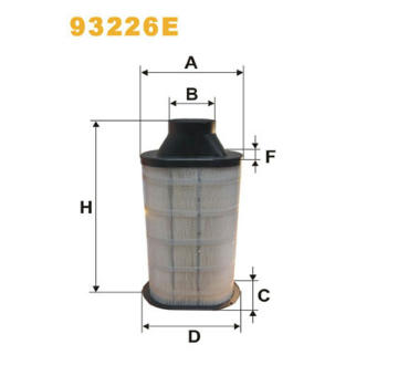 Vzduchový filtr WIX FILTERS 93226E
