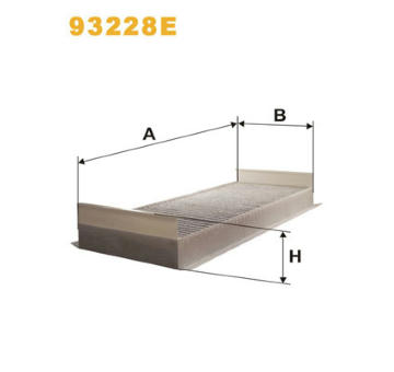 Filtr, vzduch v interiéru WIX FILTERS 93228E