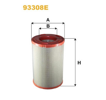 Vzduchový filtr WIX FILTERS 93308E