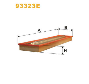 Vzduchový filtr WIX FILTERS 93323E