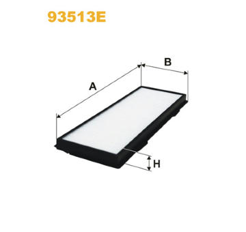 Filtr, vzduch v interiéru WIX FILTERS 93513E