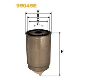 Palivový filtr WIX FILTERS 95045E