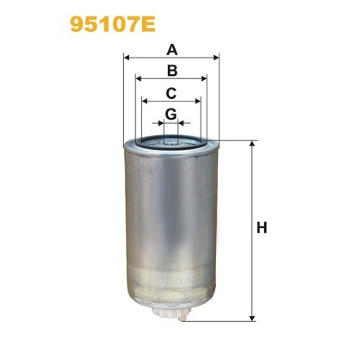 Palivový filtr WIX FILTERS 95107E