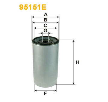 Palivový filtr WIX FILTERS 95151E