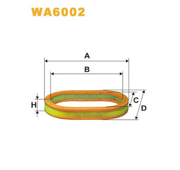 Vzduchový filtr WIX FILTERS WA6002