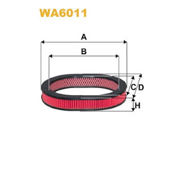 Vzduchový filtr WIX FILTERS WA6011