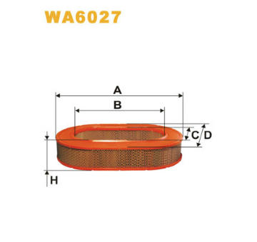 Vzduchový filtr WIX FILTERS WA6027