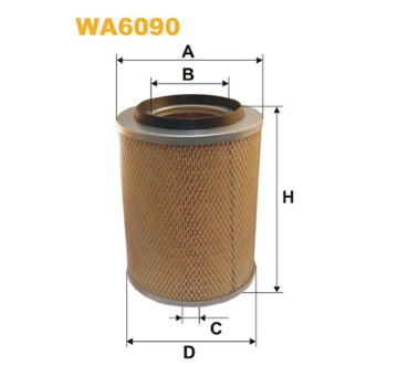 Vzduchový filtr WIX FILTERS WA6090