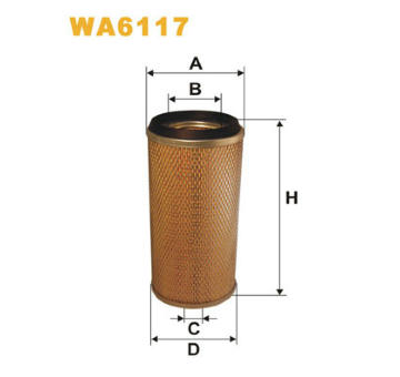 Vzduchový filtr WIX FILTERS WA6117