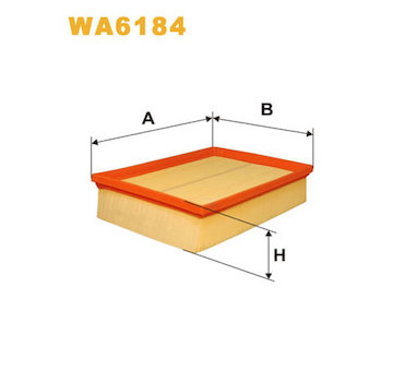 Vzduchový filtr WIX FILTERS WA6184