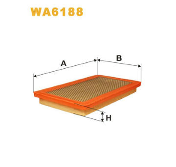 Vzduchový filtr WIX FILTERS WA6188