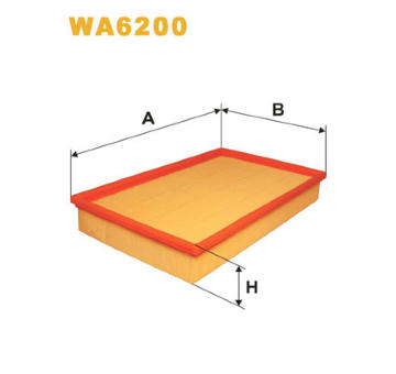 Vzduchový filtr WIX FILTERS WA6200