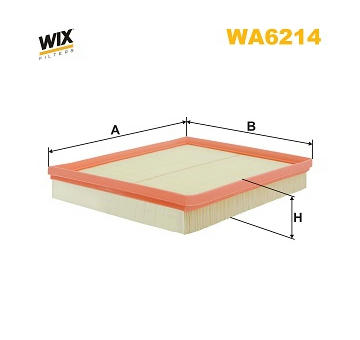Vzduchový filter WIX FILTERS WA6214