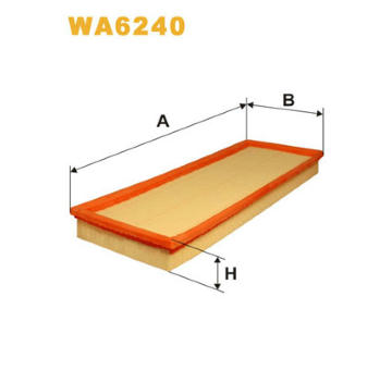 Vzduchový filter WIX FILTERS WA6240