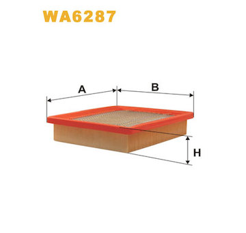 Vzduchový filtr WIX FILTERS WA6287