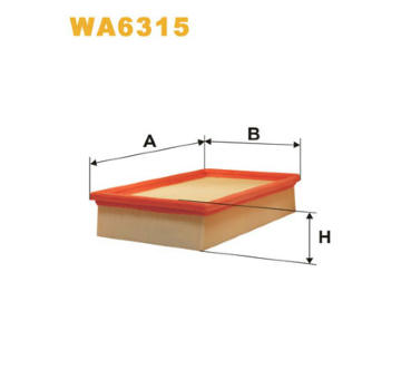 Vzduchový filter WIX FILTERS WA6315