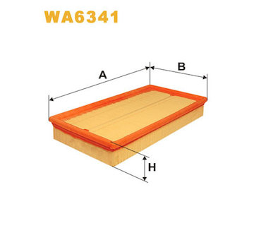 Vzduchový filtr WIX FILTERS WA6341