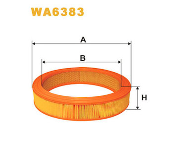 Vzduchový filtr WIX FILTERS WA6383