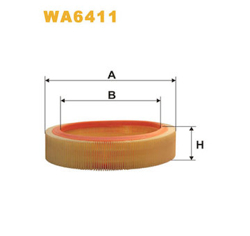 Vzduchový filtr WIX FILTERS WA6411