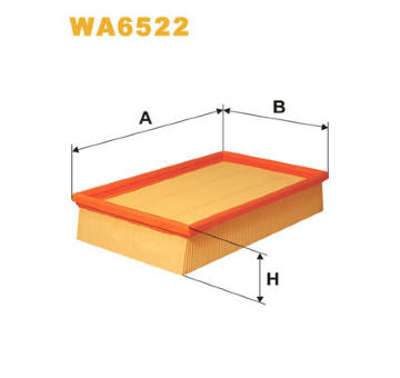 Vzduchový filtr WIX FILTERS WA6522