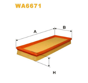 Vzduchový filtr WIX FILTERS WA6671