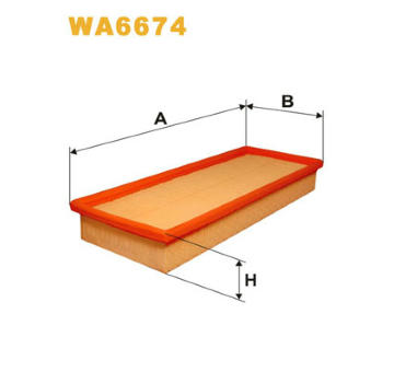 Vzduchový filter WIX FILTERS WA6674