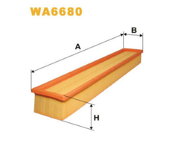 Vzduchový filtr WIX FILTERS WA6680