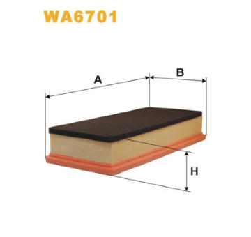 Vzduchový filter WIX FILTERS WA6701