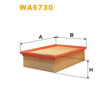 Vzduchový filtr WIX FILTERS WA6730