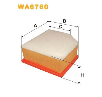 Vzduchový filtr WIX FILTERS WA6760