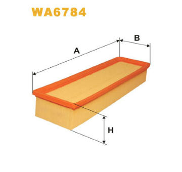 Vzduchový filtr WIX FILTERS WA6784