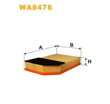 Vzduchový filtr WIX FILTERS WA9476