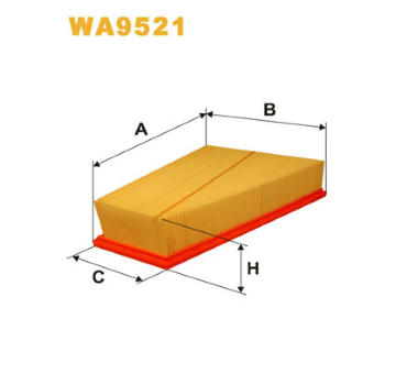 Vzduchový filtr WIX FILTERS WA9521