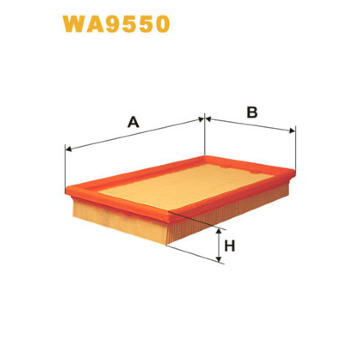 Vzduchový filtr WIX FILTERS WA9550