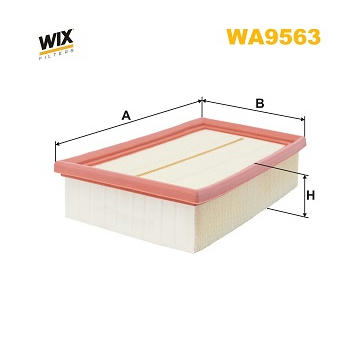 Vzduchový filter WIX FILTERS WA9563