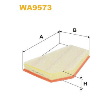 Vzduchový filter WIX FILTERS WA9573