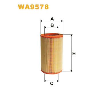 Vzduchový filter WIX FILTERS WA9578