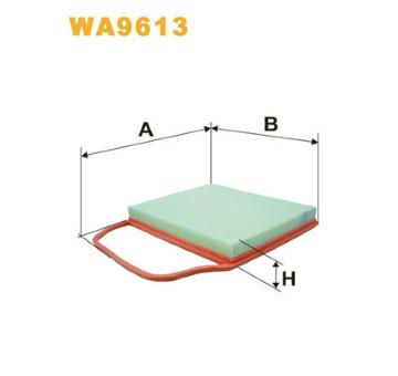 Vzduchový filtr WIX FILTERS WA9613