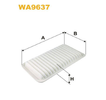 Vzduchový filter WIX FILTERS WA9637